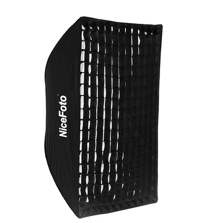 NiceFoto Softbox Paragua KS 80×120 cm con grilla