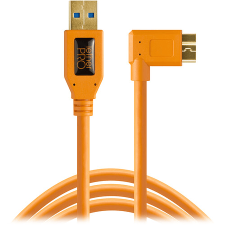 Tether Tools USB 3.0 Tipo A macho a Micro-USB Cable macho de ángulo derecho