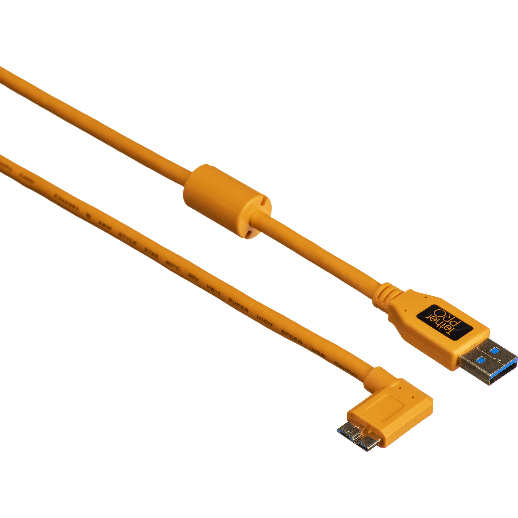 Tether Tools USB 3.0 Tipo A macho a Micro-USB Cable macho de ángulo derecho