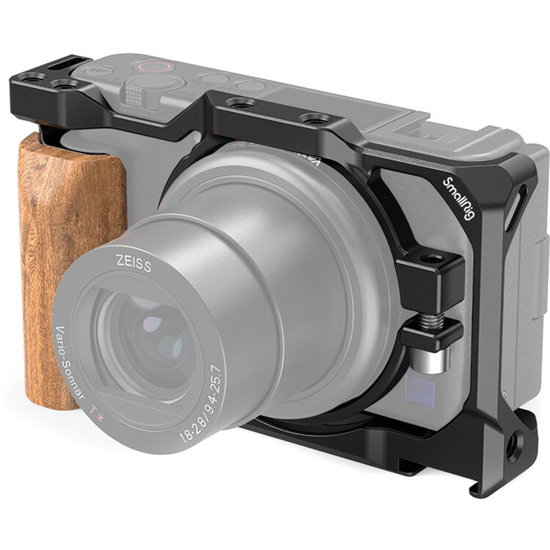 Jaula SmallRig con empuñadura de madera para cámara Sony ZV1