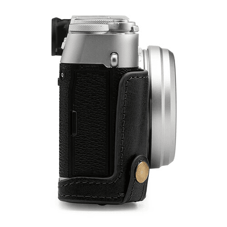 Estuche para camara Fujifilm X100V cuero negro MegaGear Ever Ready 