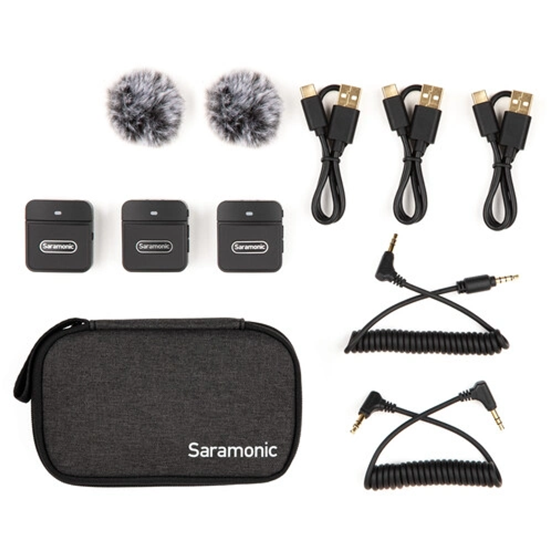 Sistema de micrófono con clip inalámbrico para montaje en cámara digital Saramonic Blink 100