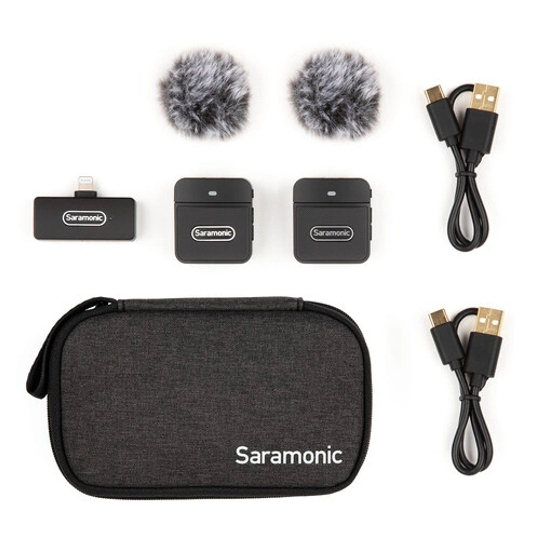 Sistema de micrófono con clip inalámbrico para montaje en cámara digital Saramonic Blink 100