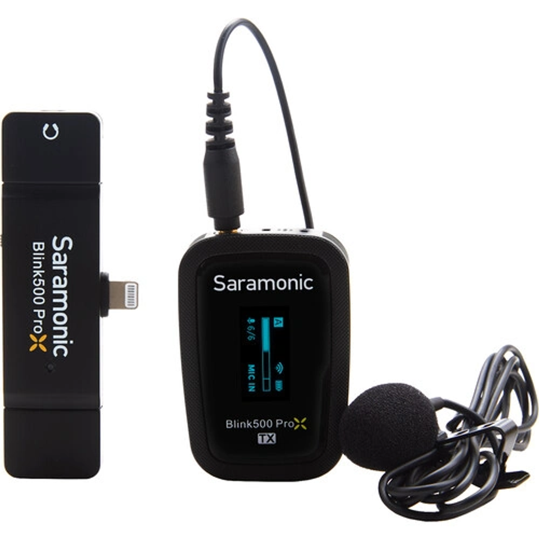 Sistema de micrófono inalámbrico Omni Lavalier con montaje en cámara digital Saramonic Blink 500 PRO X 