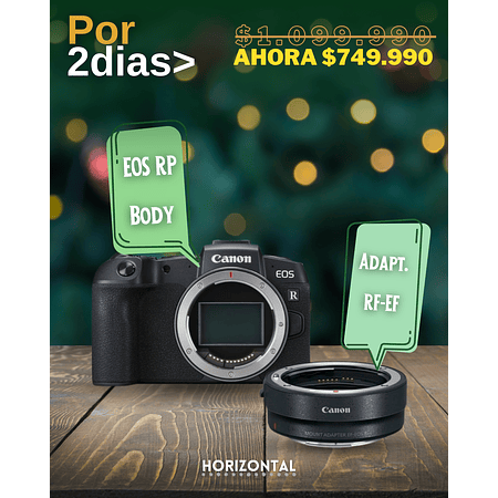 PACK Navideño🎄 EOS RP Body + Adaptador EF-R