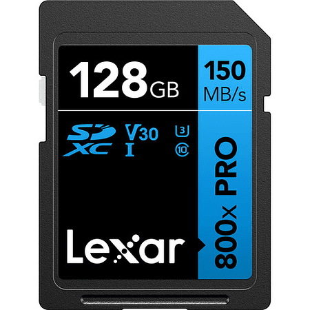 Tarjeta de Memoria SD LEXAR 128GB 800X PRO UHS-I SDXC