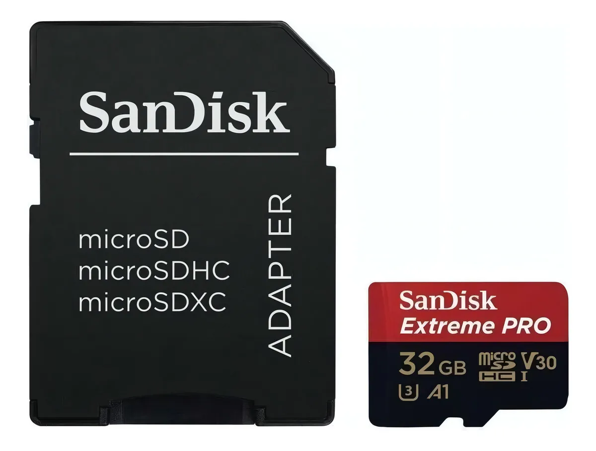 SanDisk Extreme Pro Micro SD 32GB con adaptador