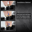 Haoge Botón de liberación de obturador de cobre de 12mm 4