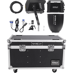 Nanlux Evoke 2400B Bi-Color LED Monolight Kit con Reflector 45° y Flight Case