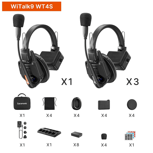 WiTalk9 SE Full-Duplex Wireless Intercom Headset System 3