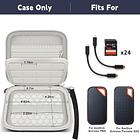 Estuche de transporte compatible con SanDisk 1TB 2TB 4TB 500GB 8TB para SanDisk Extreme PRO SSD 4