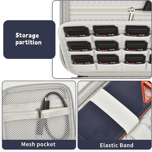 Estuche de transporte compatible con SanDisk 1TB 2TB 4TB 500GB 8TB para SanDisk Extreme PRO SSD 5