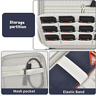 Estuche de transporte compatible con SanDisk 1TB 2TB 4TB 500GB 8TB para SanDisk Extreme PRO SSD 5