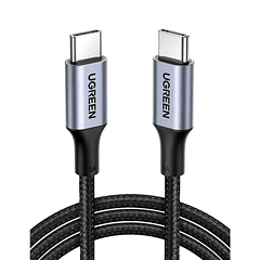 UGREEN cable USB-C/USB-C 3.1 DATAPOWER 100W MAX 1mts reforzado black US300