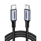 UGREEN cable USB-C/USB-C 3.1 DATAPOWER 100W MAX 1mts reforzado black US300 1
