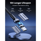 UGREEN cable USB-C/USB-C 3.1 DATAPOWER 100W MAX 1mts reforzado black US300 4