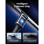 UGREEN cable USB-C/USB-C 3.1 DATAPOWER 100W MAX 1mts reforzado black US300 8