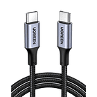 UGREEN cable USB-C/USB-C 3.1 DATAPOWER 100W MAX 1mts reforzado black US300 10