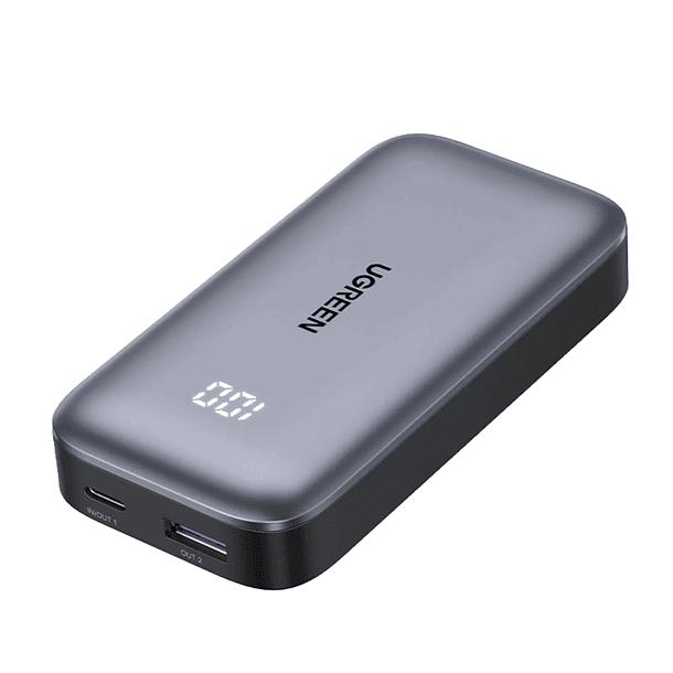 UGREEN Bateria Portátil 10.000Mah Mini/pantalla QUICK CHARGING 30W GRIS PB502 1