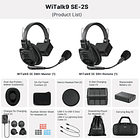 WiTalk9 SE Full-Duplex Wireless Intercom Headset System 1