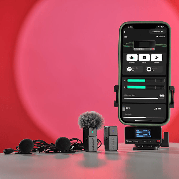Saramonic Air Sistema de Micrófonos Inalámbricos para 2 personas (2,4 GHz) 7