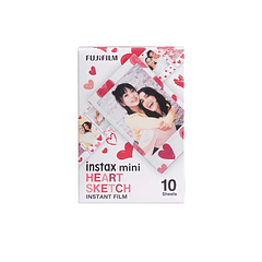 FUJIFILM INSTAX MINI HEART SKETCH FILMS (10 SHOTS)