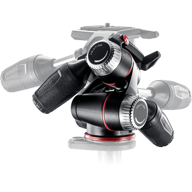 Manfrotto XPRO de 3 vías, cabezal de panorámica e inclinación 5