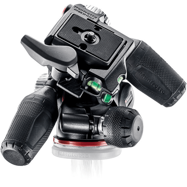 Manfrotto XPRO de 3 vías, cabezal de panorámica e inclinación 6