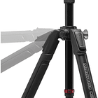 Kit de trípode de vídeo de aluminio de 3 secciones Manfrotto con cabezal fluido 6