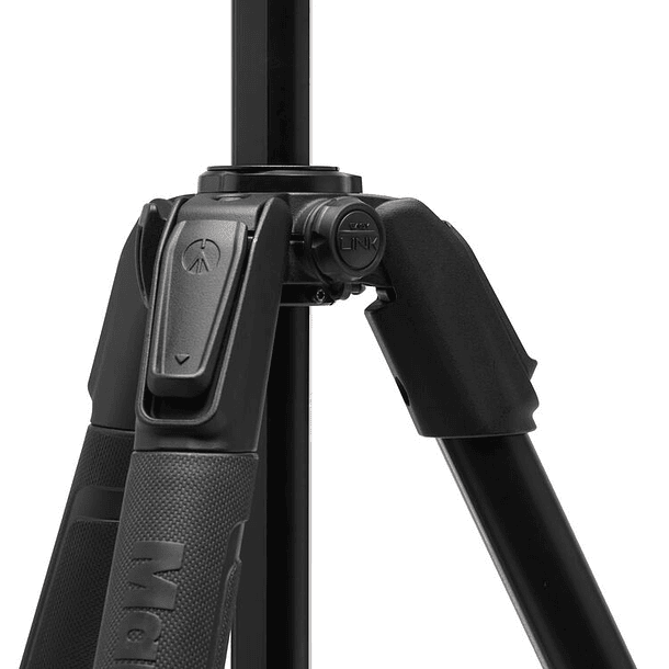 Kit de trípode de vídeo de aluminio de 3 secciones Manfrotto con cabezal fluido 7