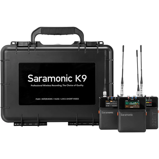 Saramonic K9-US Sistema de micrófono inalámbrico UHF digital para 2 personas Pro 1