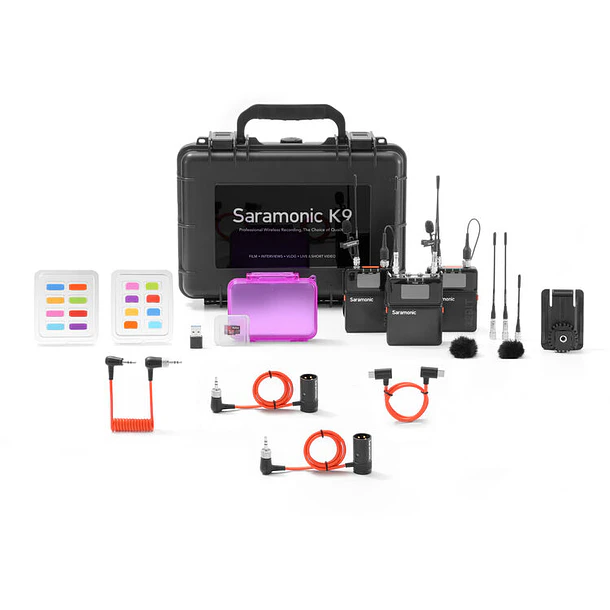Saramonic K9-US Sistema de micrófono inalámbrico UHF digital para 2 personas Pro 14