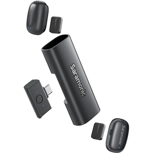 Saramonic AIR-SE-01 Ultra-Mini Sistema de Microfonos para 2 personas USB-C (2.4 GHz) 1