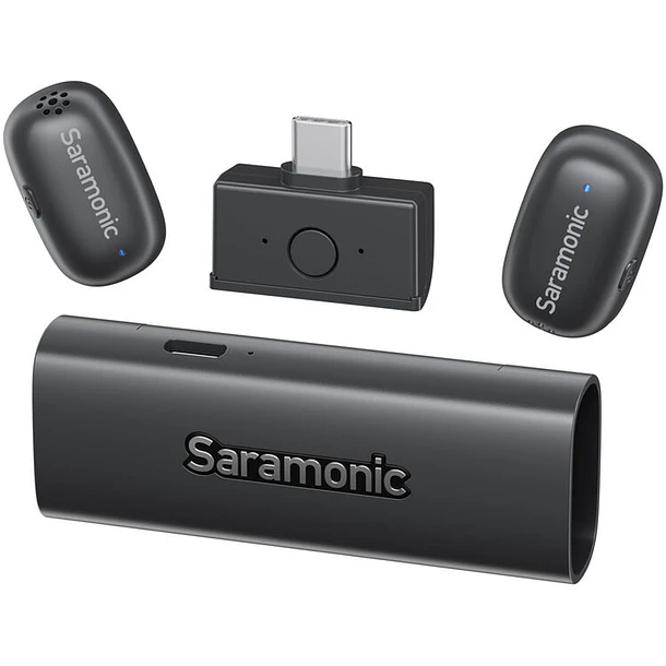 Saramonic AIR-SE-01 Ultra-Mini Sistema de Microfonos para 2 personas USB-C (2.4 GHz) 12