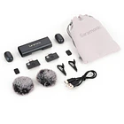 Saramonic AIR-SE-02 Ultra-Mini Sistema de Microfonos para 2 personas USB-C y Lightning (2.4 GHz) 14