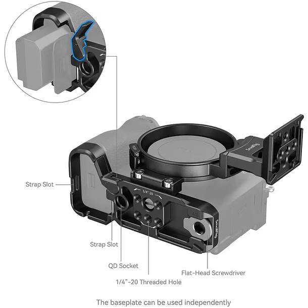 Placa Giratoria SmallRig para Sony a7C II / a7CR 4