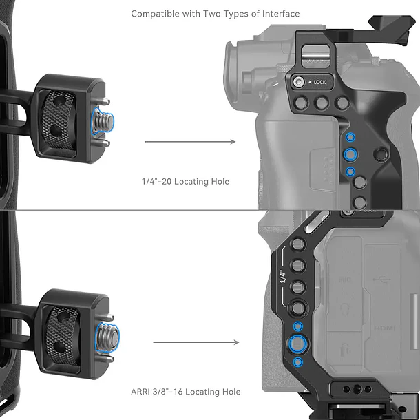 Empuñadura Lateral SmallRig con Tornillo 2 en 1 5
