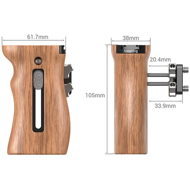Side Handle SmallRig con montura de doble 1/4 HSN2093C 2
