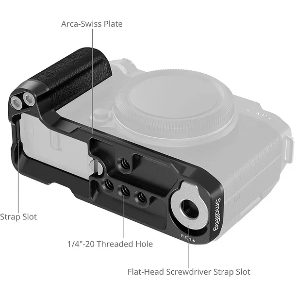 Grip SmallRig L-Shape para FUJI X-M5 - Black 3