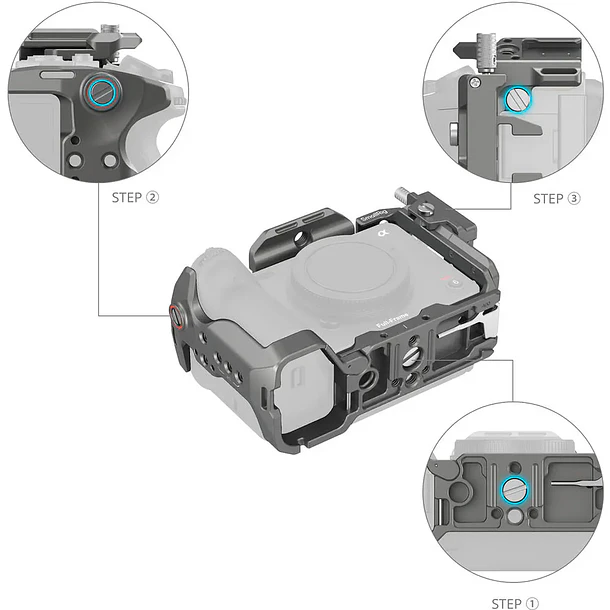 Cage SmallRig HawkLock Kit para Sony FX3 & FX30 3