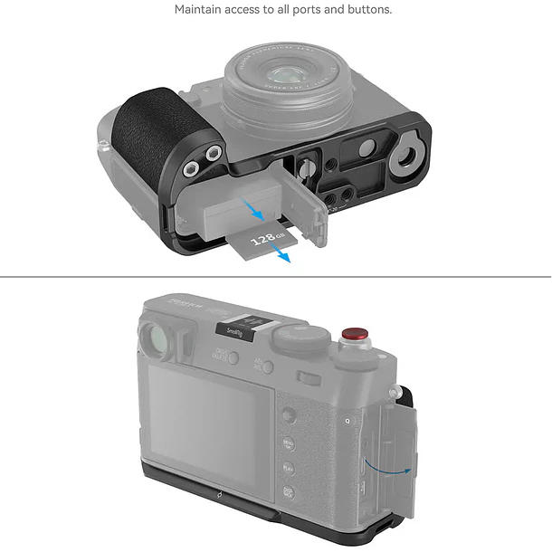 Grip SmallRig L-Shape para FUJI X100VI & X100V - Silver 5