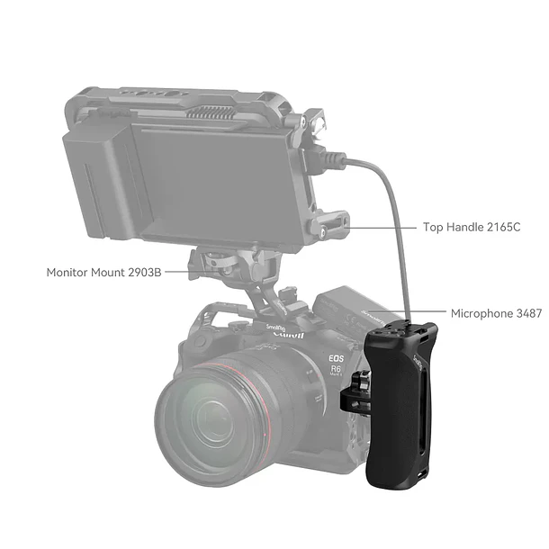 Mango Lateral SmallRig con Tornillos de 1/4