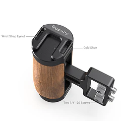 SMALLRIG 2913 Mini mango de madera con mango lateral con 1/4