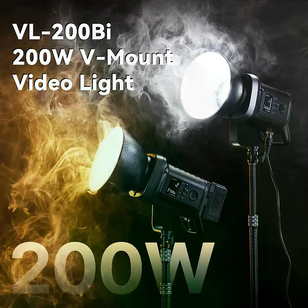 Ulanzi VL-200Bi Led Bicolor 200W Con Fuente de Poder P016 8