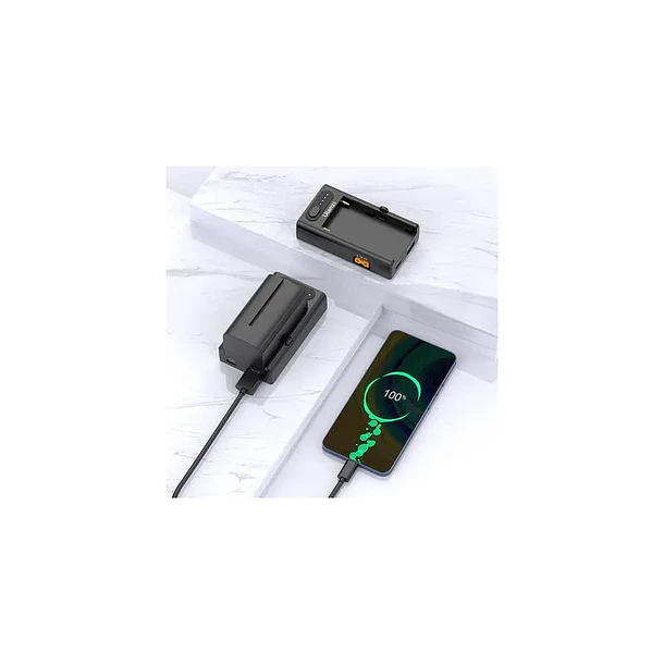 Ulanzi NP-F01 Interfaz Multifuncional y Cargador de Baterías Serie NP-F 6