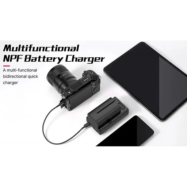 Ulanzi NP-F01 Interfaz Multifuncional y Cargador de Baterías Serie NP-F 8