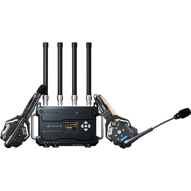 Hollyland Solidcom C1 Pro Roaming Hub 20S Full-Duplex Wireless Intercom System with 20 Single-Ear Headsets (V-Mount, 1.9 GHz) 3