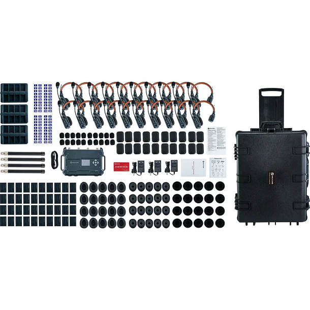Hollyland Solidcom C1 Pro Roaming Hub 20S Full-Duplex Wireless Intercom System with 20 Single-Ear Headsets (V-Mount, 1.9 GHz) 8