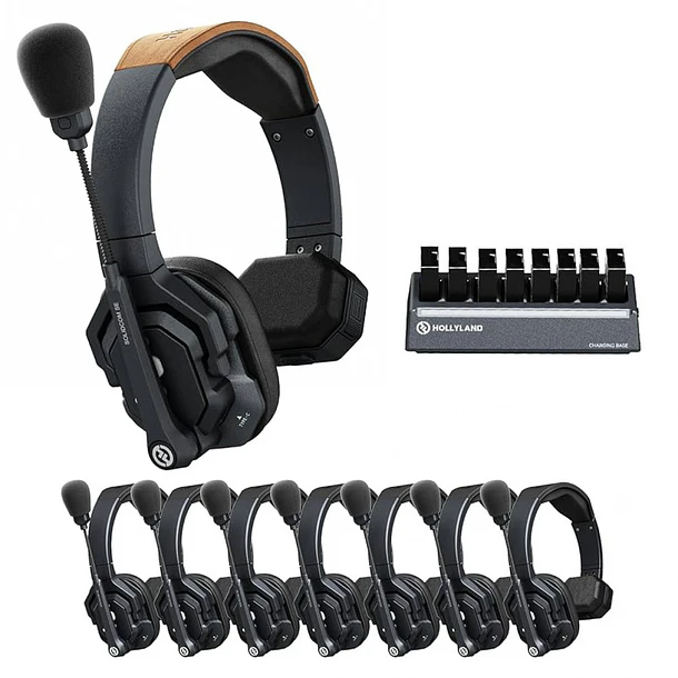 Hollyland SolidCOM SE Sistema de auriculares intercom para 8 personas. Full duplex en 1.9 GHz 1