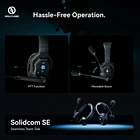 Hollyland SolidCOM SE Sistema de auriculares intercom para 8 personas. Full duplex en 1.9 GHz 6